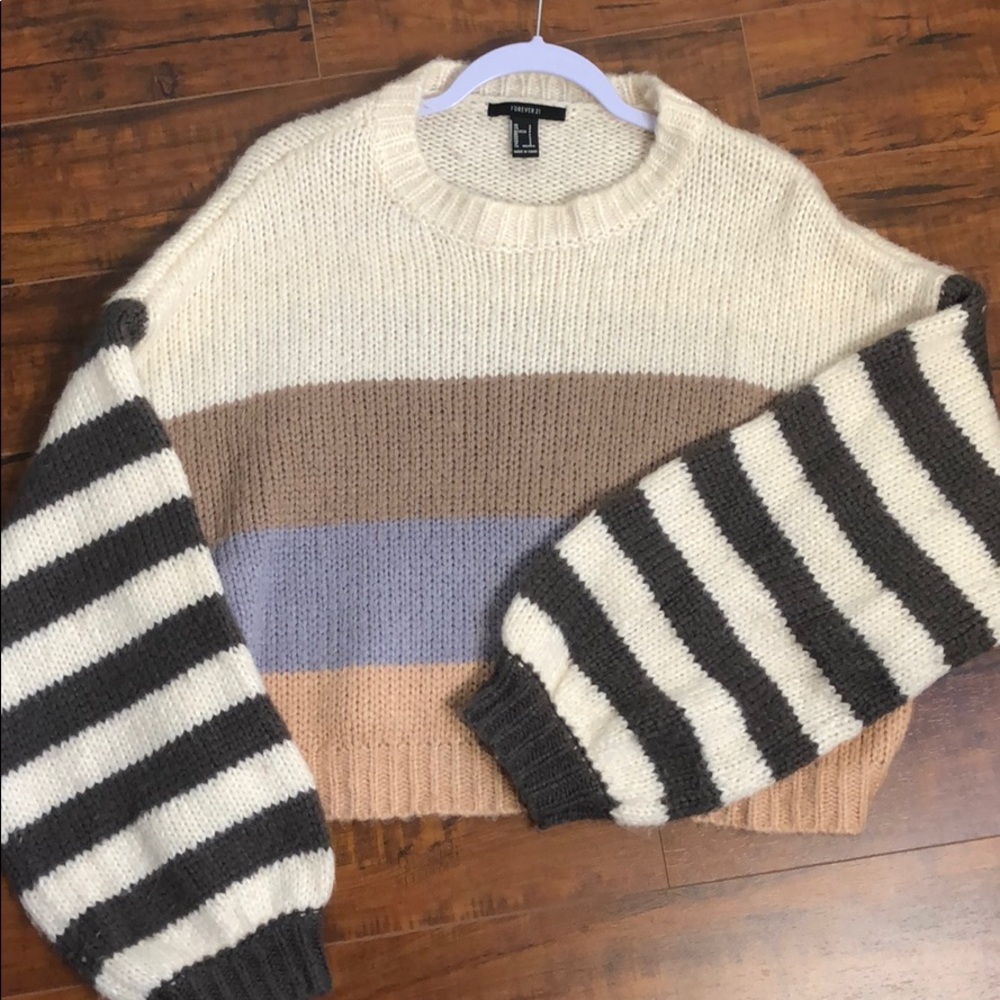 Forever 21 Striped Knit Sweater